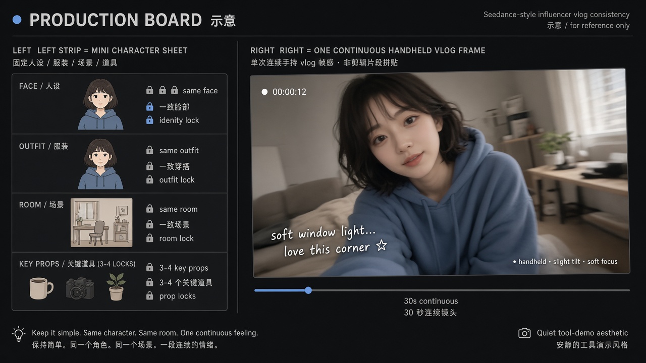Seedance Vlog一致